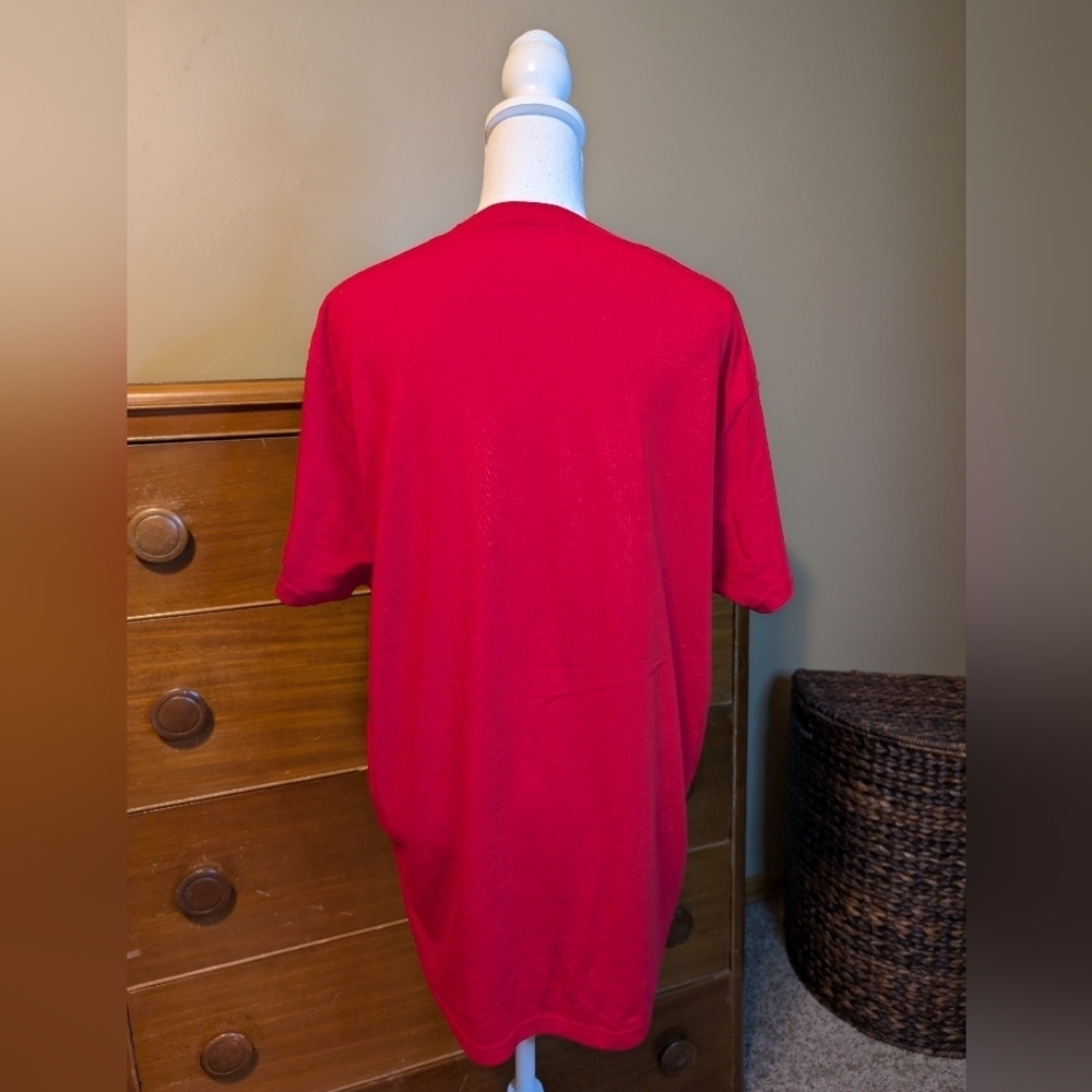 Santa Claus Short Sleeve Christmas T Shirt Santa Suit Shirt Size XL - Picture 6 of 8
